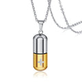 Hollow Pill Case Necklace