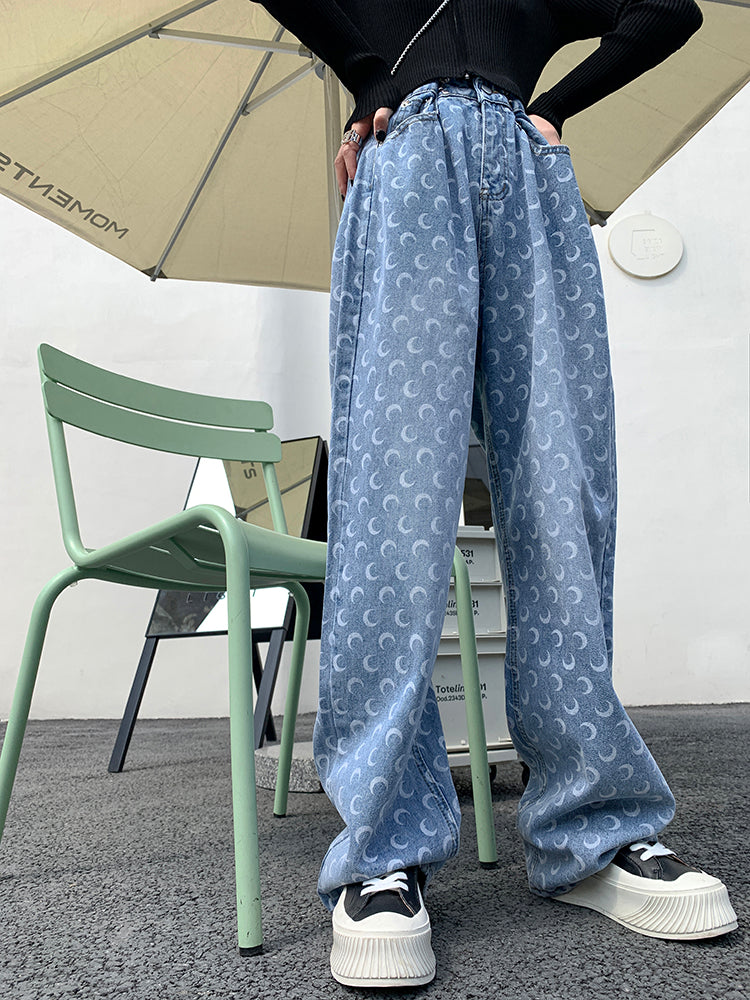 Crescent Straight Shrunk Waist Jeans