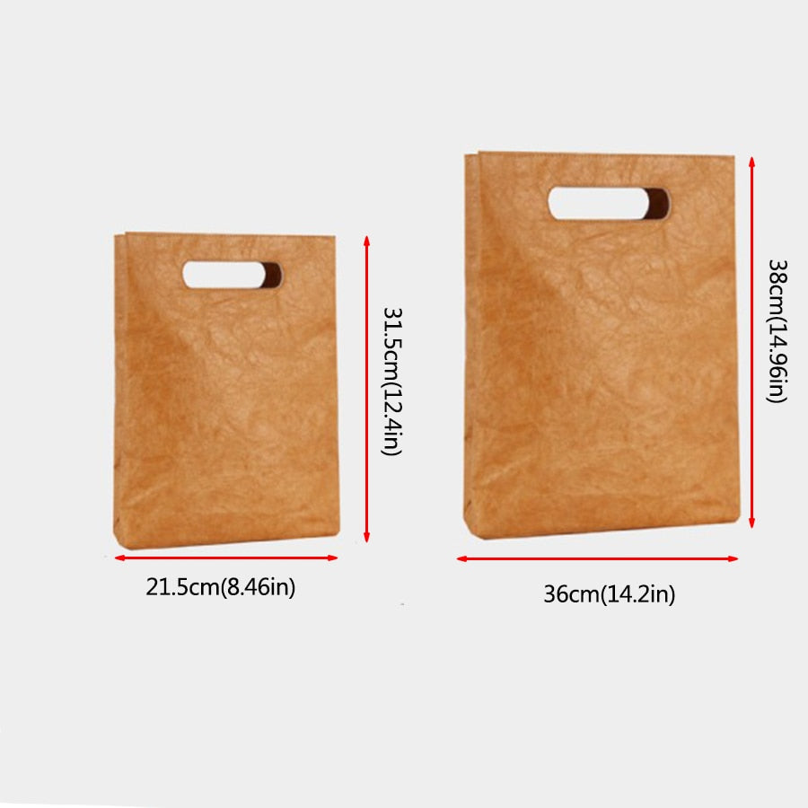 Vegan Leather "Paper" Bag