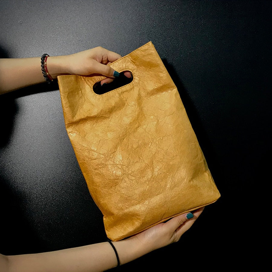 Vegan Leather "Paper" Bag