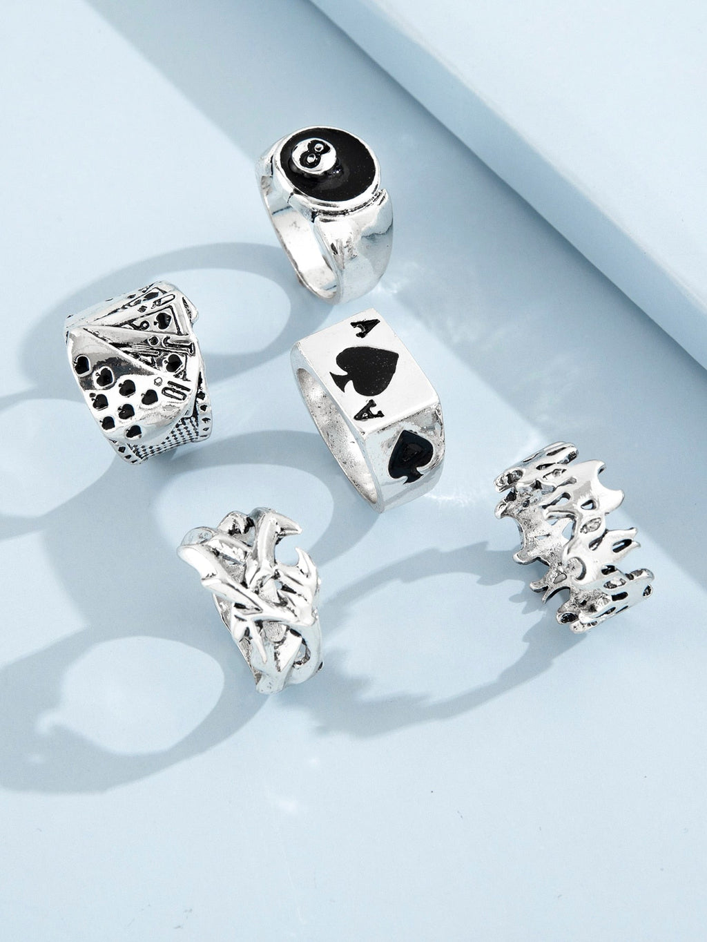 8 Ball Poker Ring Set