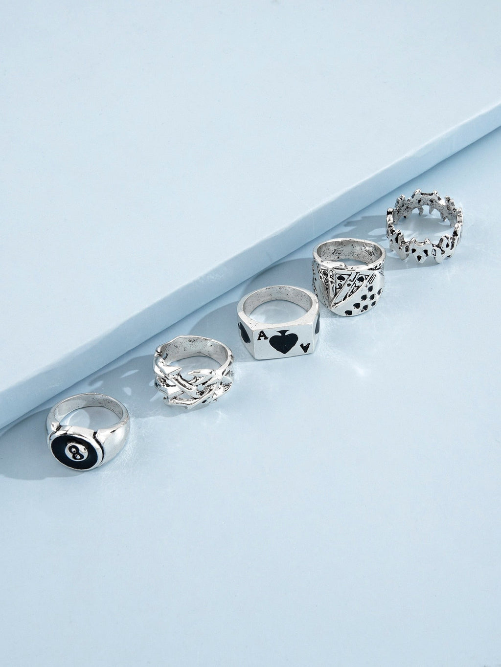 8 Ball Poker Ring Set