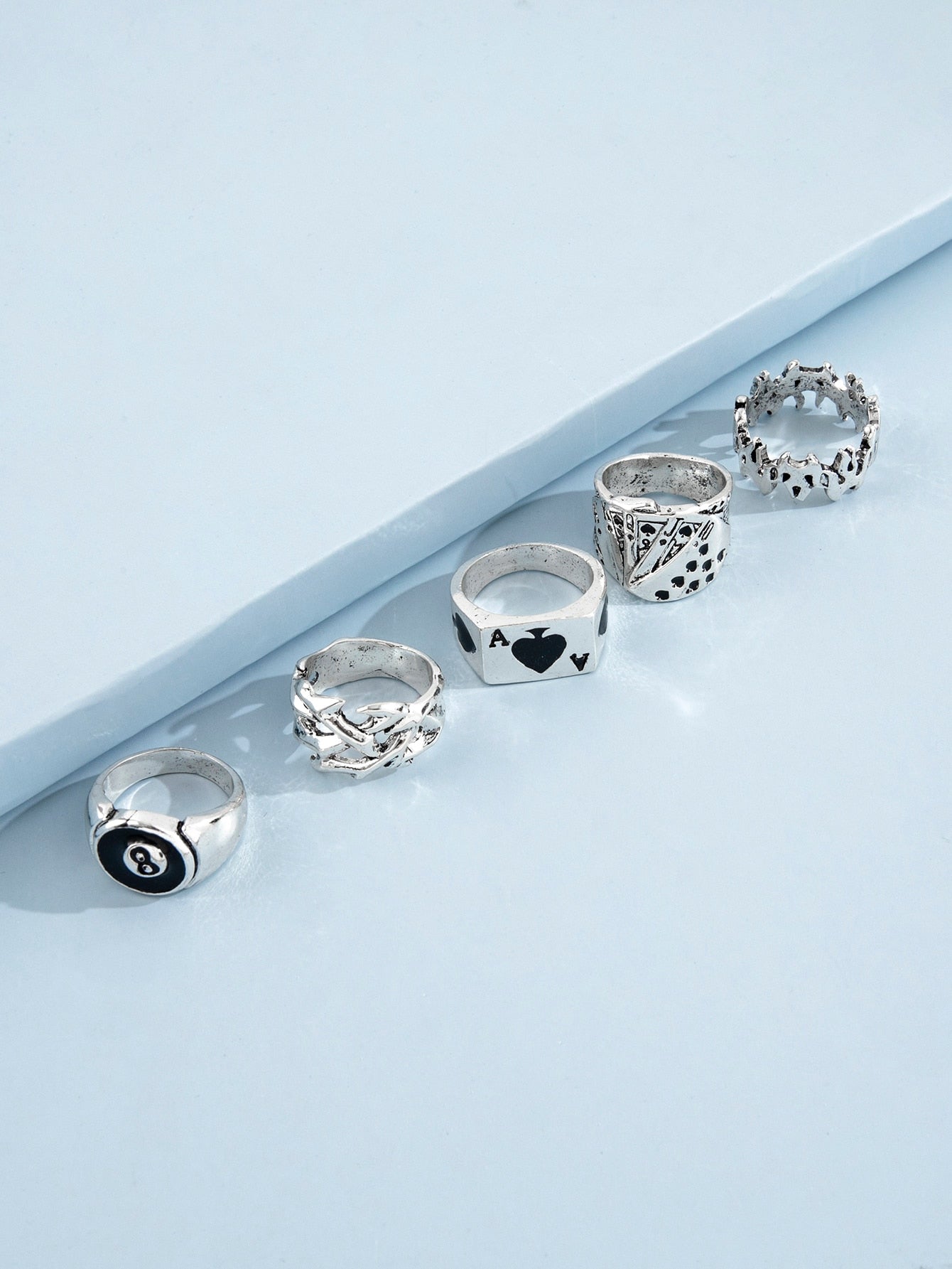 8 Ball Poker Ring Set