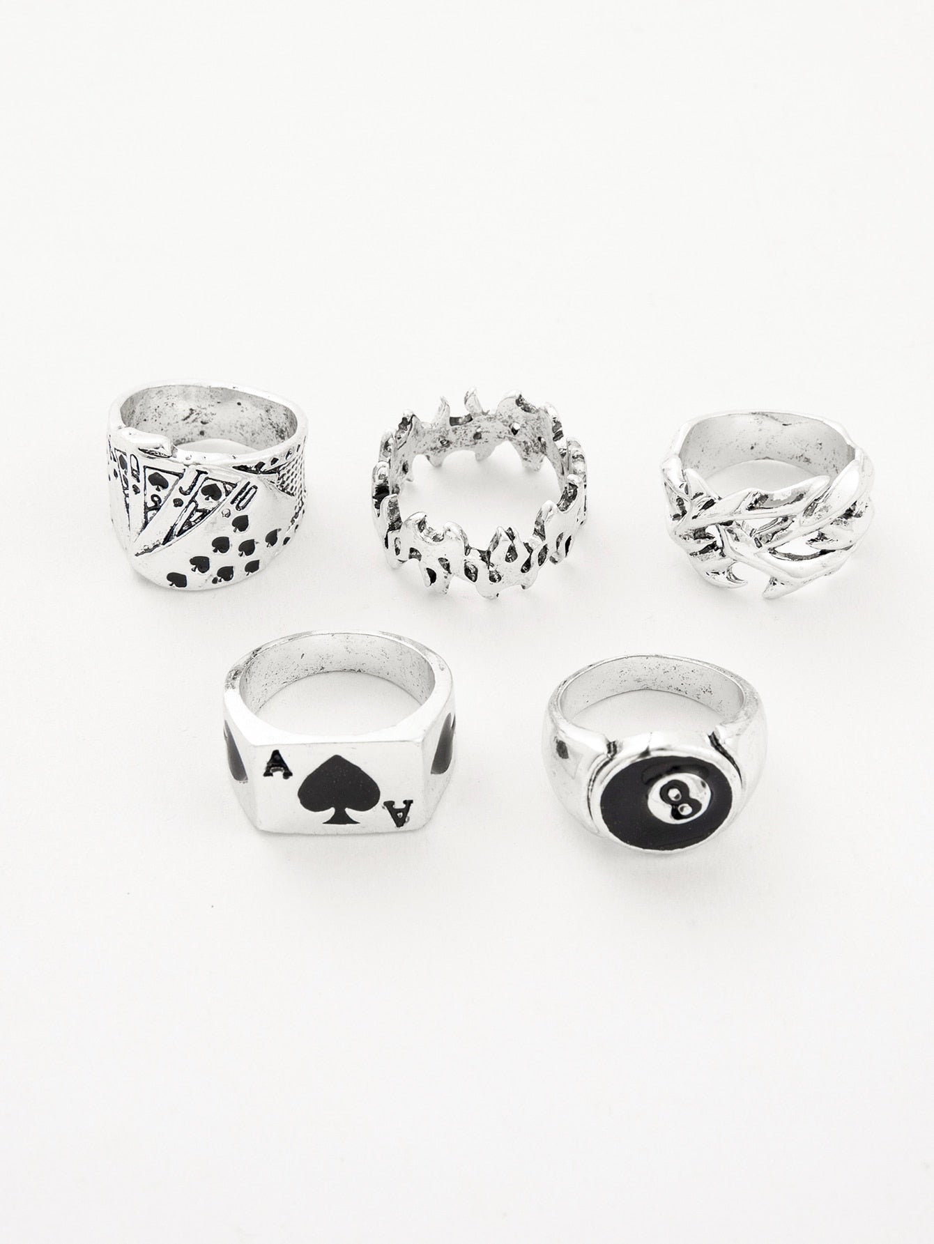 8 Ball Poker Ring Set