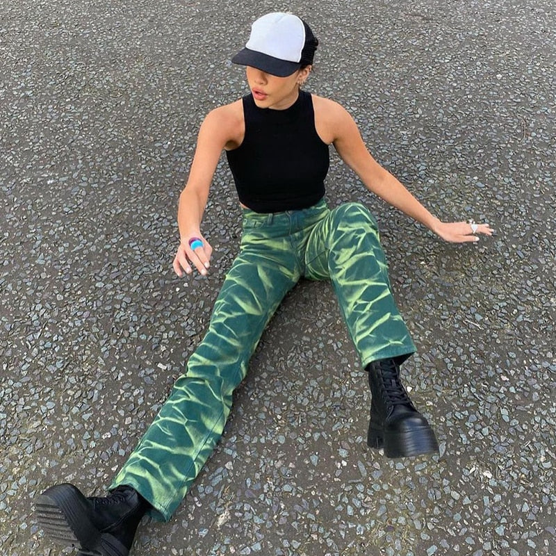 Vintage Acid Wide Leg Jeans