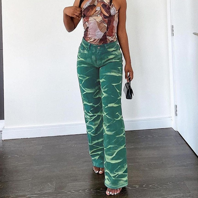 Vintage Acid Wide Leg Jeans