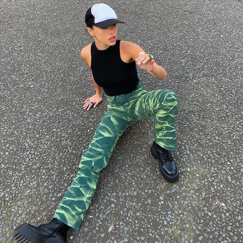Vintage Acid Wide Leg Jeans