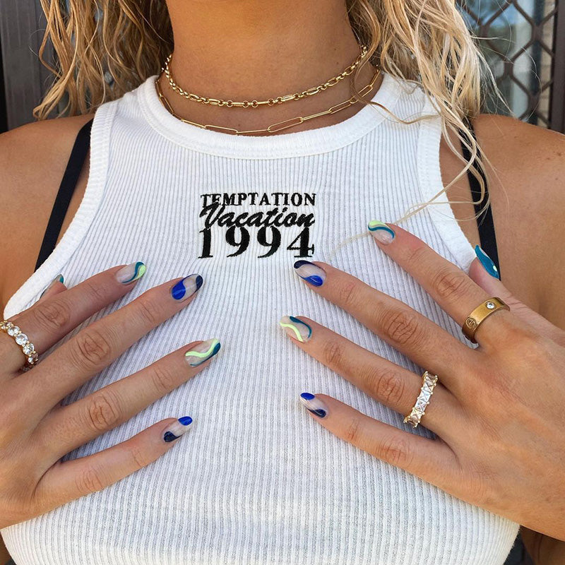 Temptation Vacation 1994 Ribbed Top