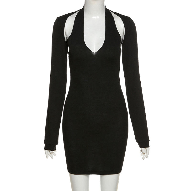 2 Piece Black Mini Dress