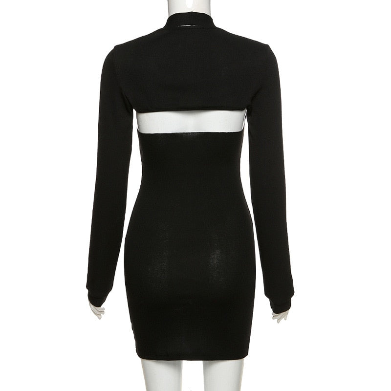 2 Piece Black Mini Dress