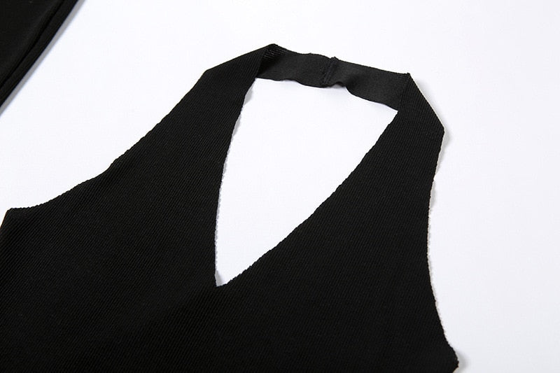 2 Piece Black Mini Dress