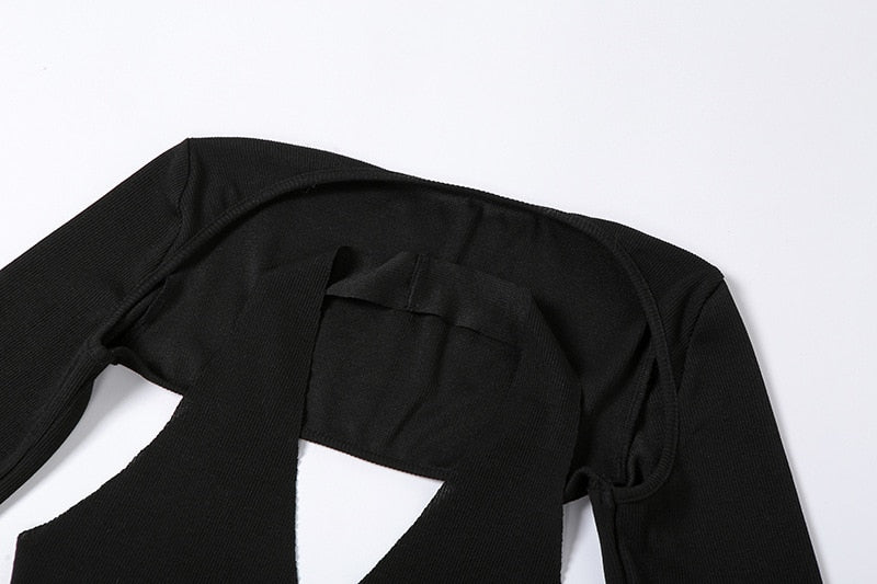 2 Piece Black Mini Dress