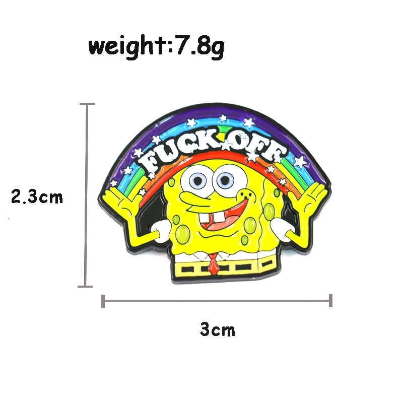 "Fuck Off" Spongebob Pin