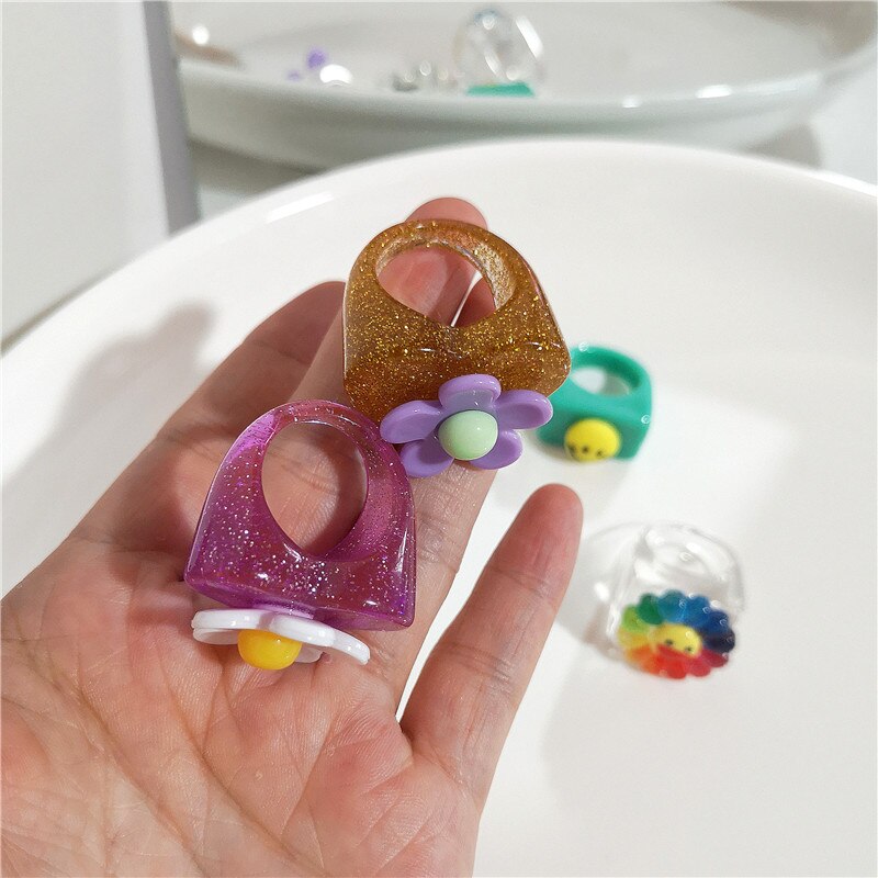 Resin Rainbow Ring