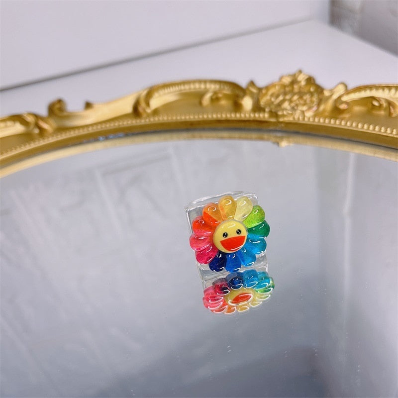Resin Rainbow Ring