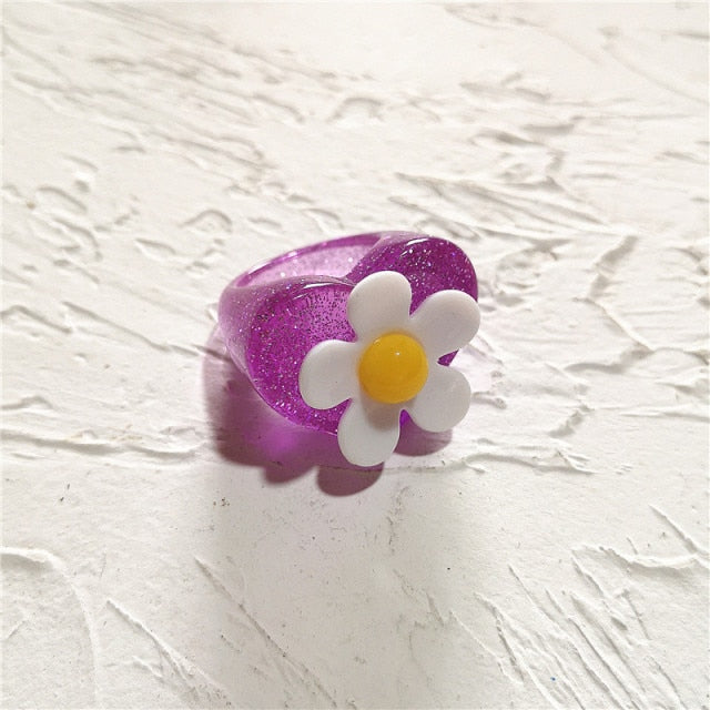 Resin Rainbow Ring
