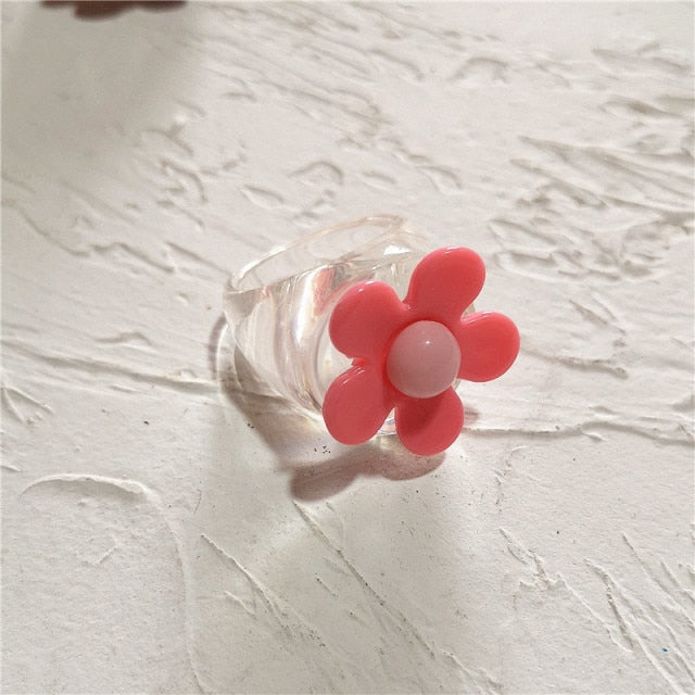 Resin Rainbow Ring