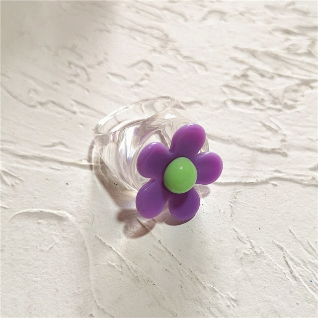 Resin Rainbow Ring