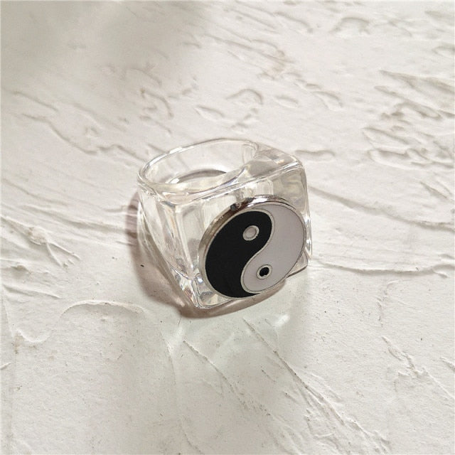 Resin Rainbow Ring