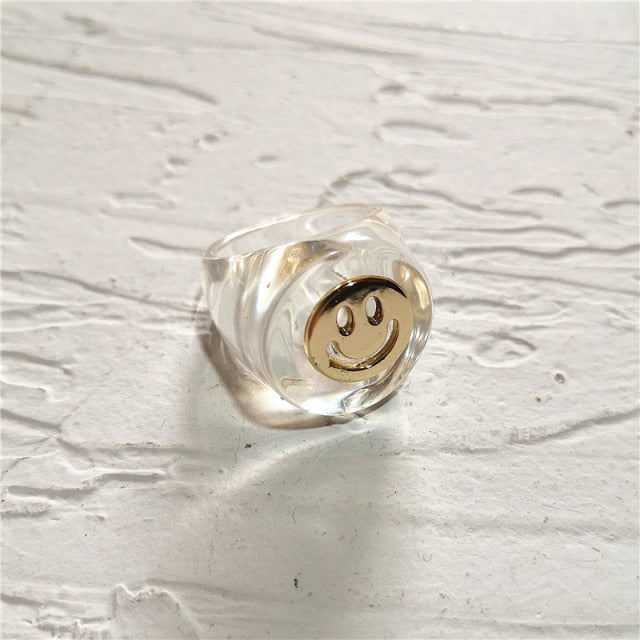 Resin Rainbow Ring