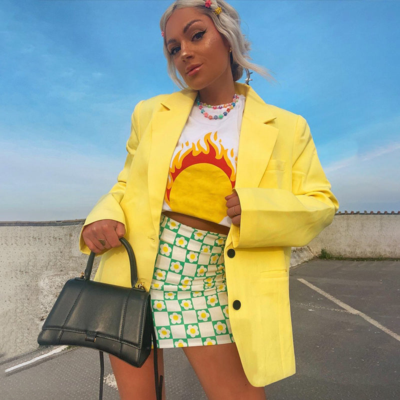 Floral Mini Skirt