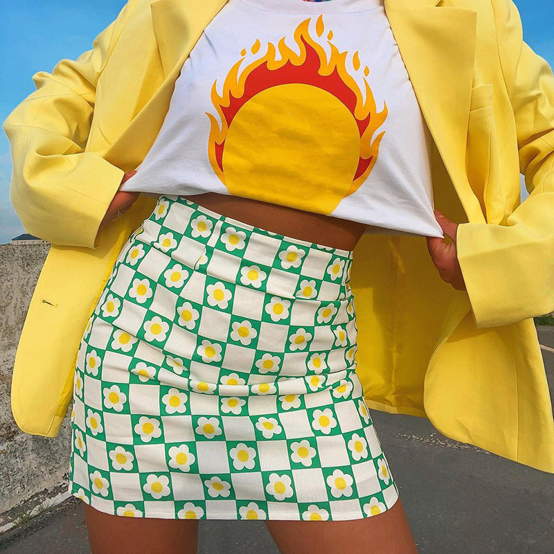 Floral Mini Skirt
