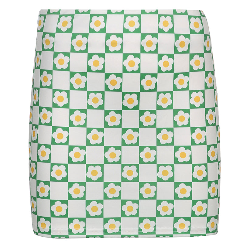 Floral Mini Skirt