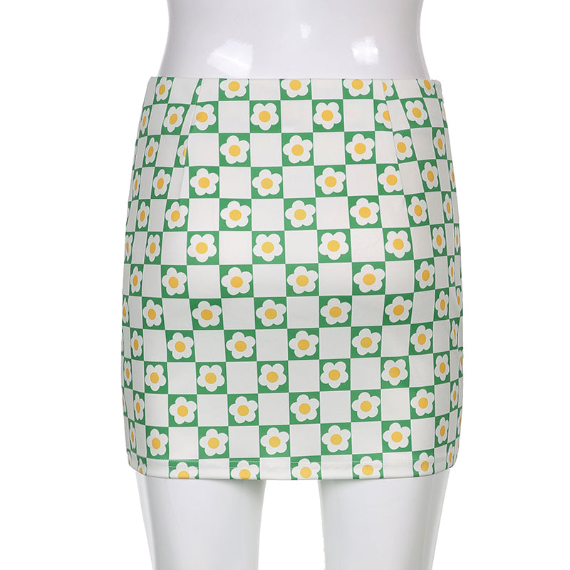 Floral Mini Skirt