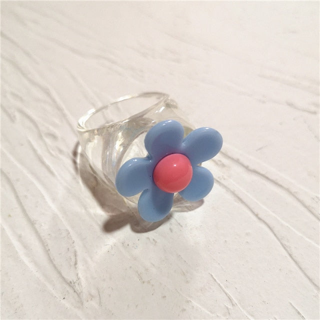 Resin Rainbow Ring