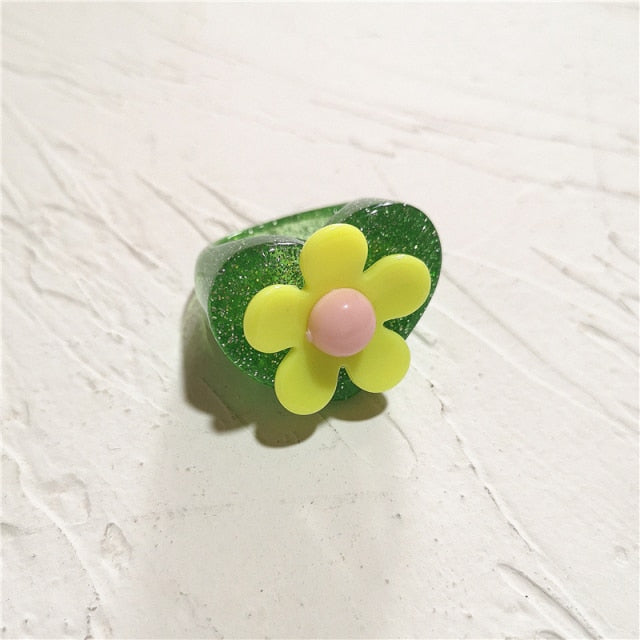 Resin Rainbow Ring