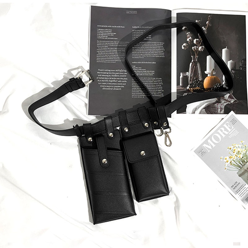 Double Leather Crossbody Bags