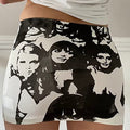 Vintage Rock Mini Skirt