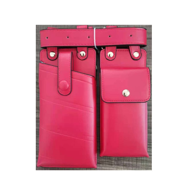 Double Leather Crossbody Bags