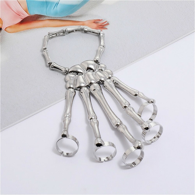 5 Finger Skeleton Ring