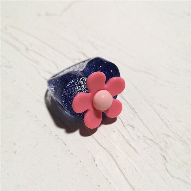 Resin Rainbow Ring