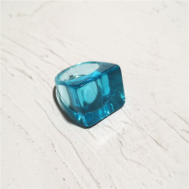 Resin Rainbow Ring