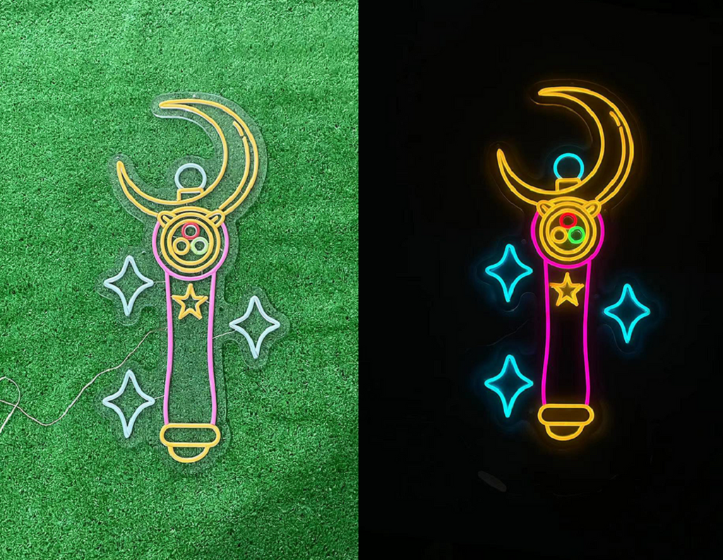 Sailor Moon Wand Neon Light