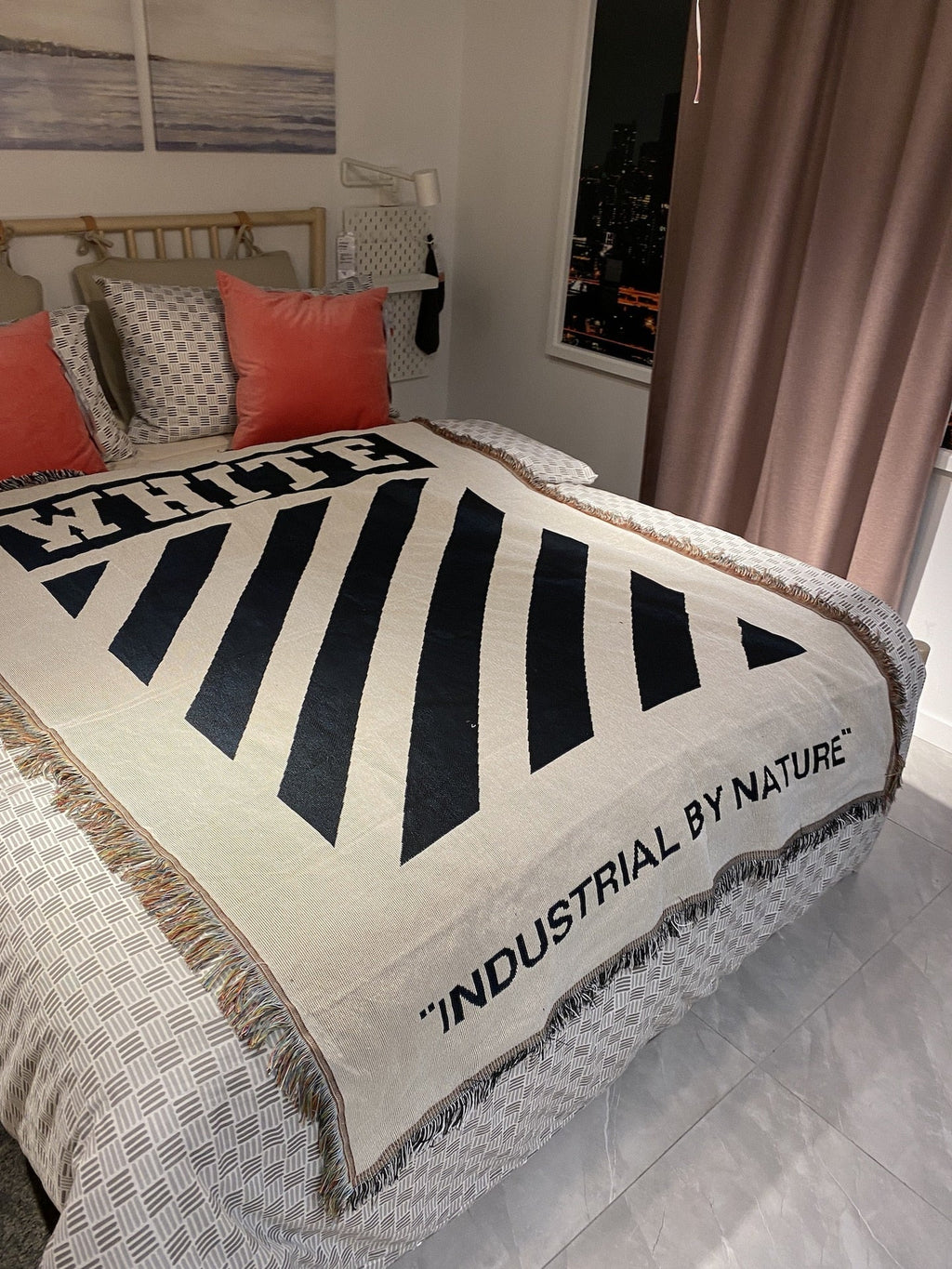"WHITE" Throw Blanket