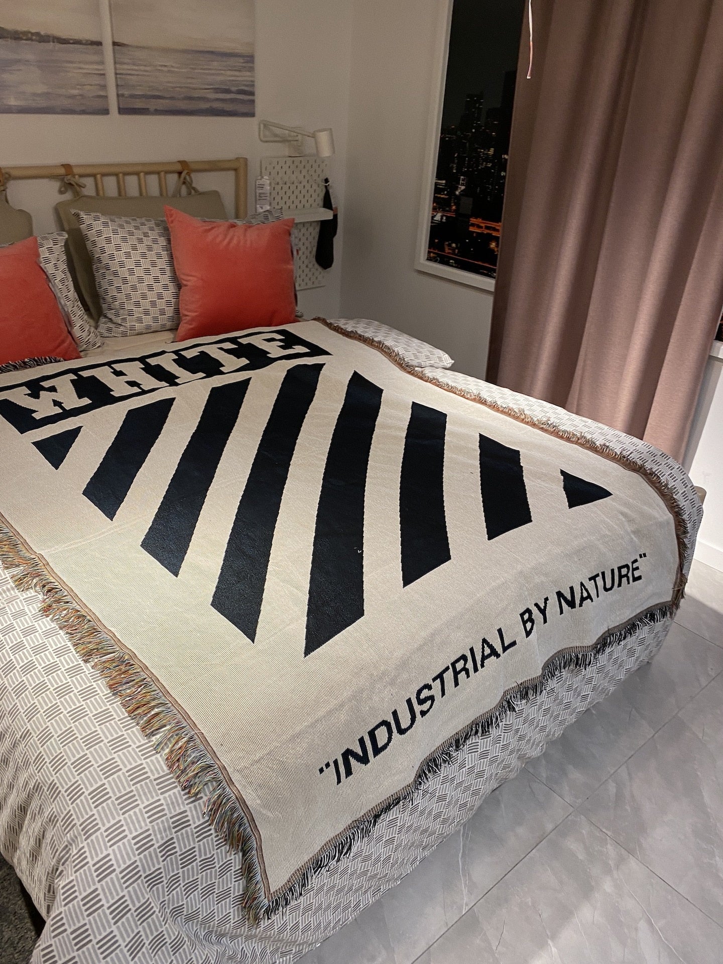 "WHITE" Throw Blanket