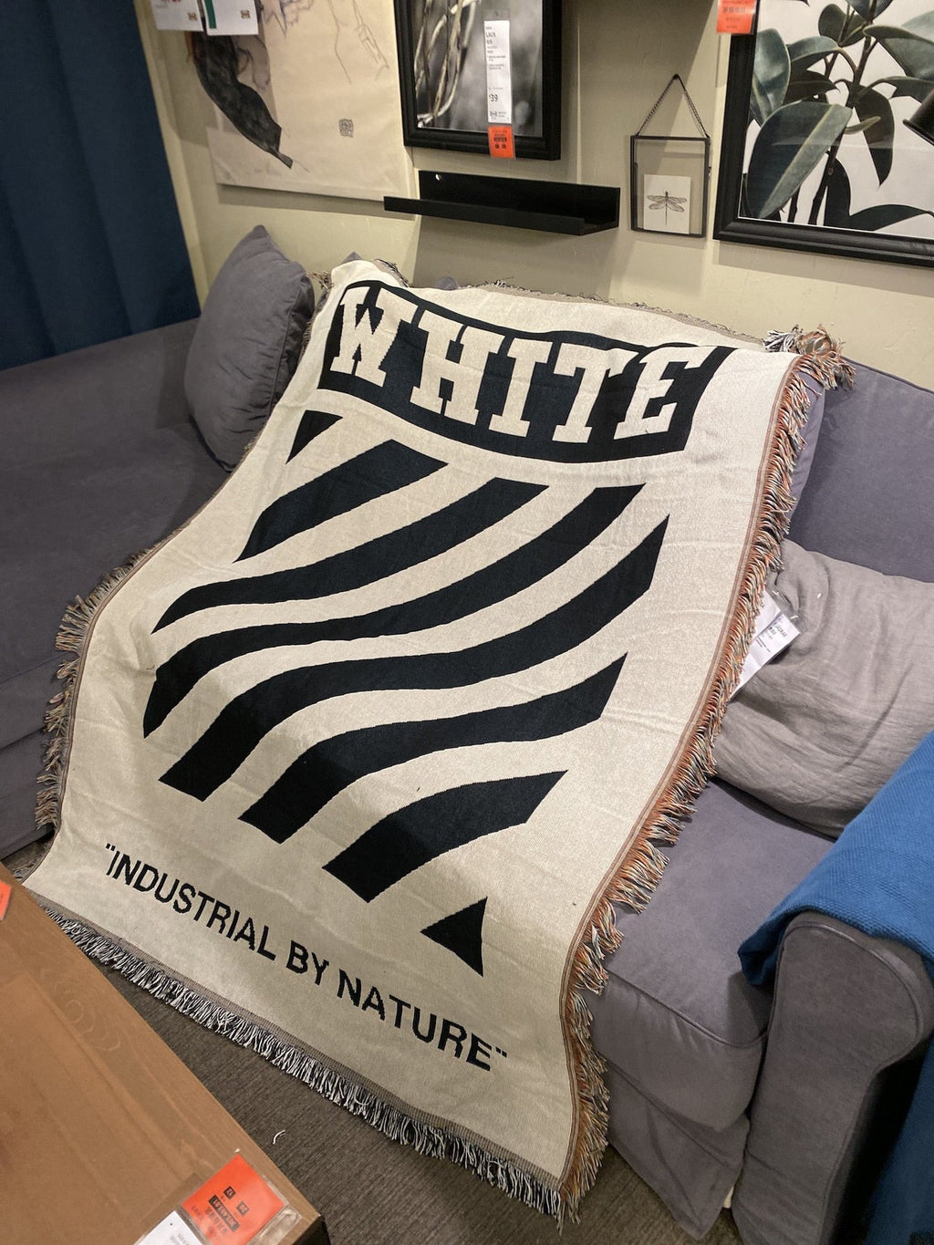 "WHITE" Throw Blanket