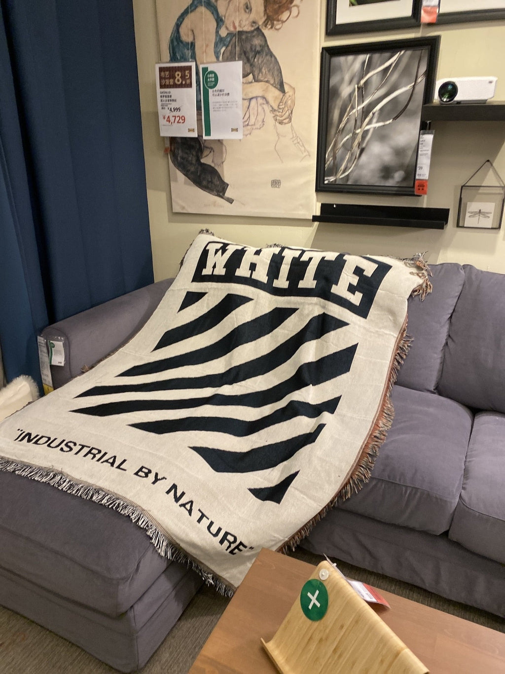 "WHITE" Throw Blanket
