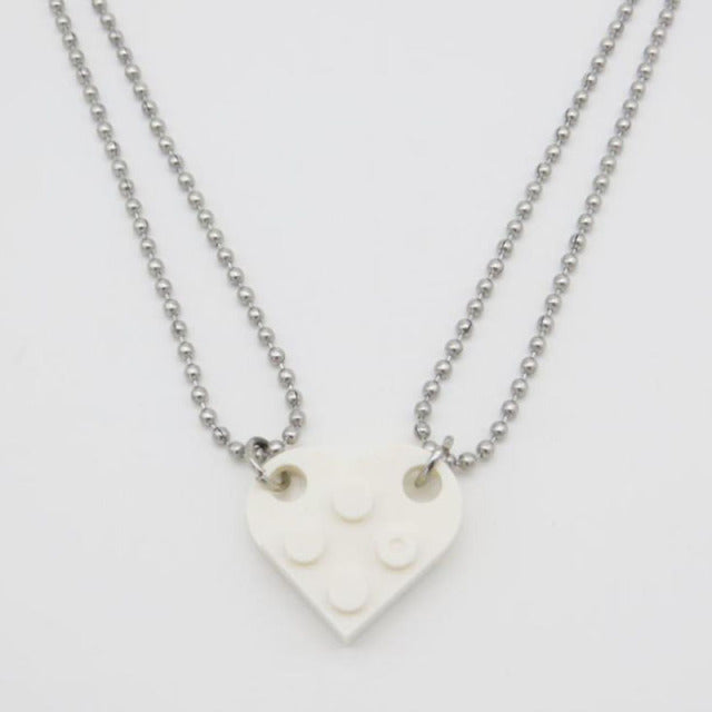 2Pcs Lego Love Keychain