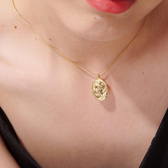 Gold Medusa Necklace