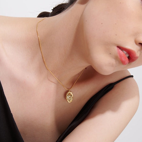 Gold Medusa Necklace