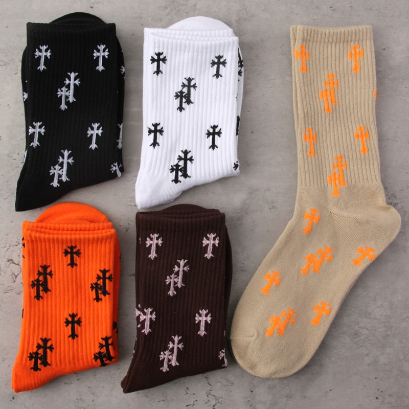 Chrome Cross Socks