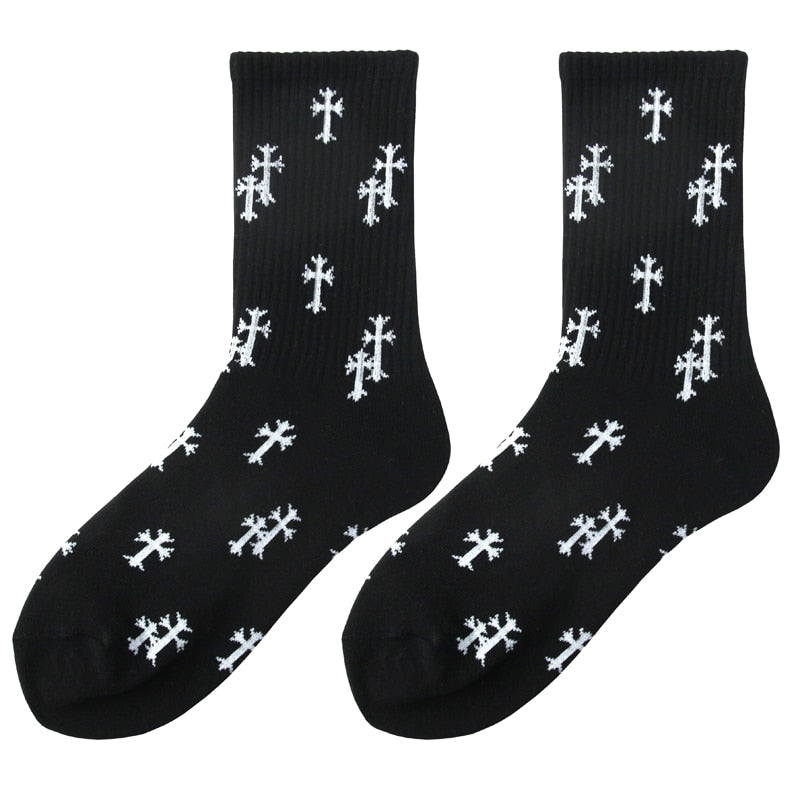 Chrome Cross Socks