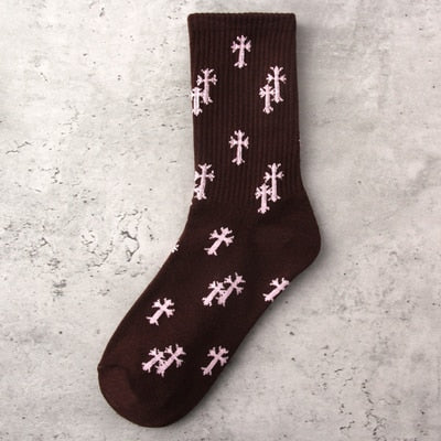 Chrome Cross Socks