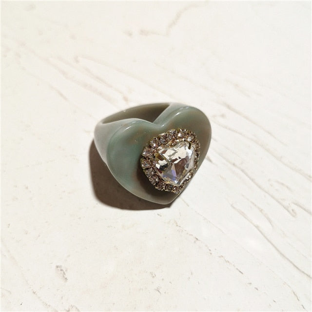 Resin Rainbow Ring