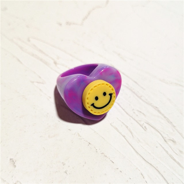 Resin Rainbow Ring