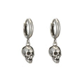 Sterling Silver Skull Earrings